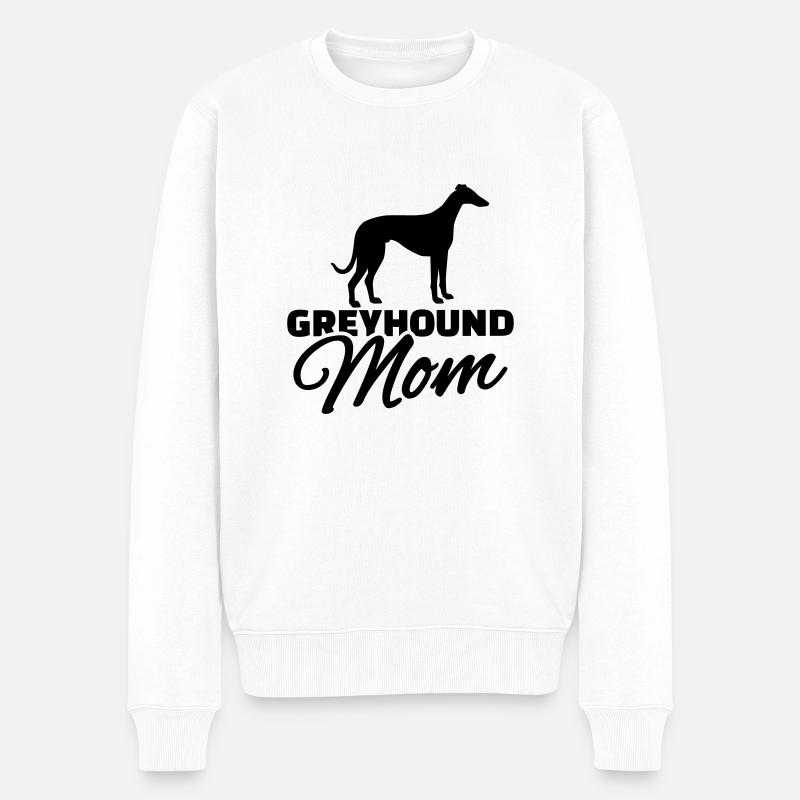 Greyhound Mom - Pull Premium bio Homme - blanc