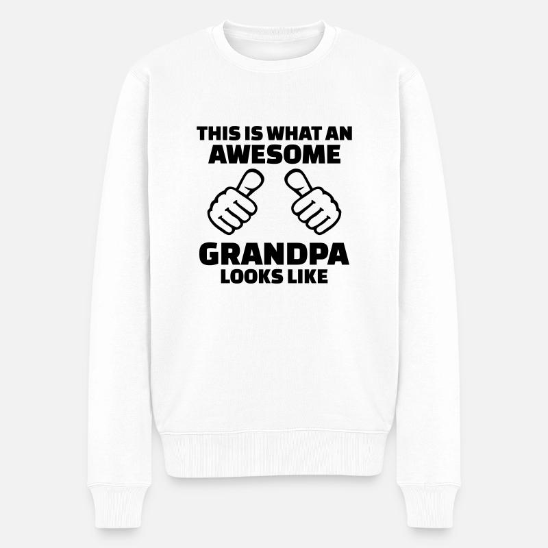 Awesome Grandpa - Pull Premium bio Homme - blanc