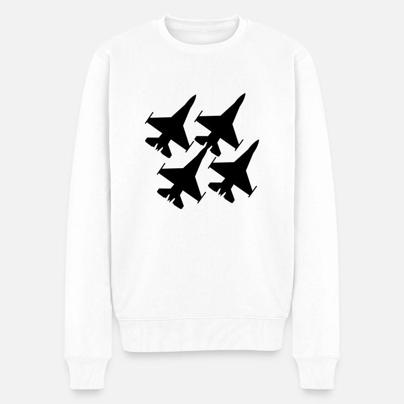 f16 - Pull Premium bio Homme - blanc