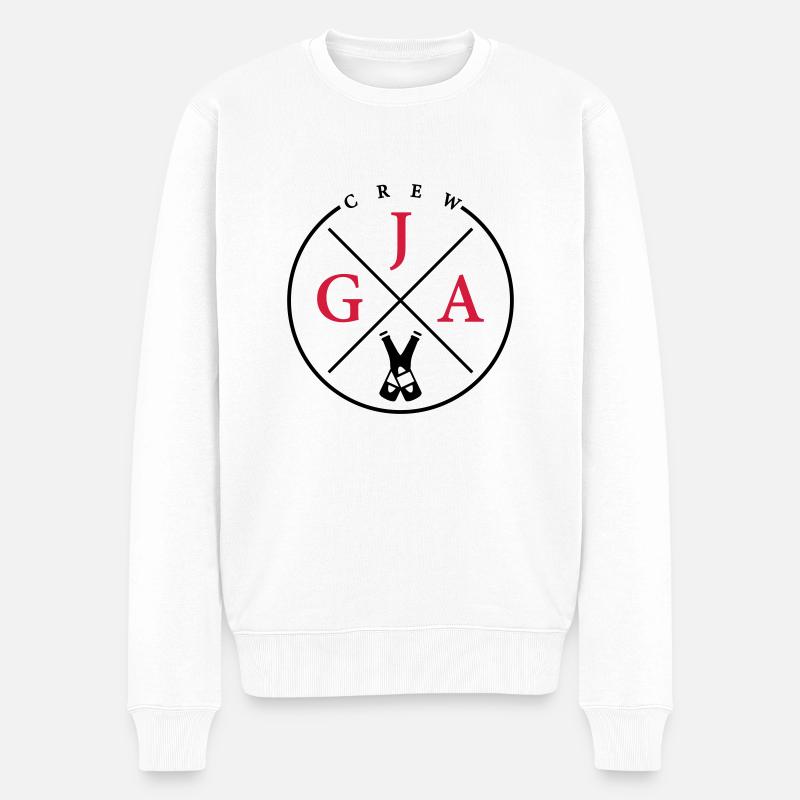 jga crew bier - Männer Premium Bio Pullover - Weiß