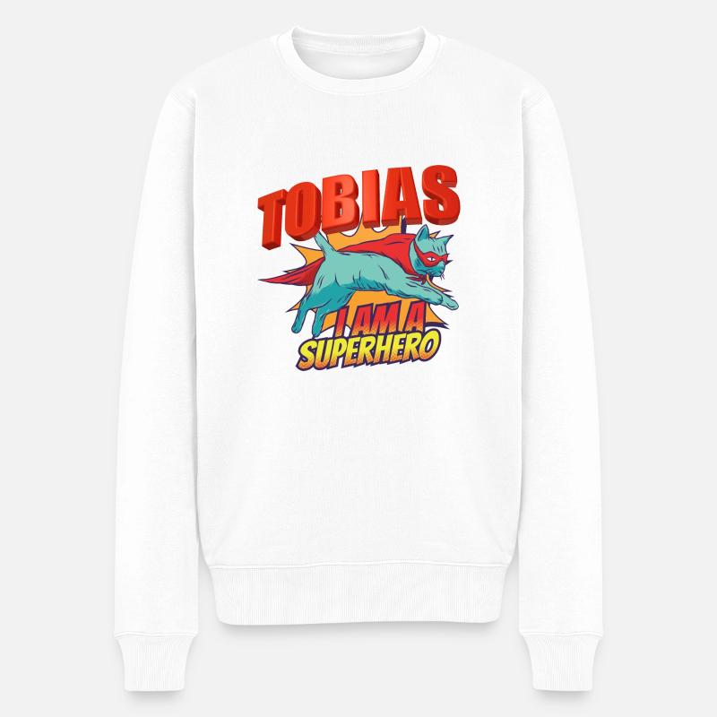 Tobias - Pull Premium bio Homme - blanc