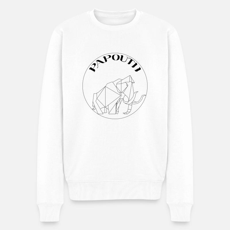 Papa papouth - Pull Premium bio Homme - blanc