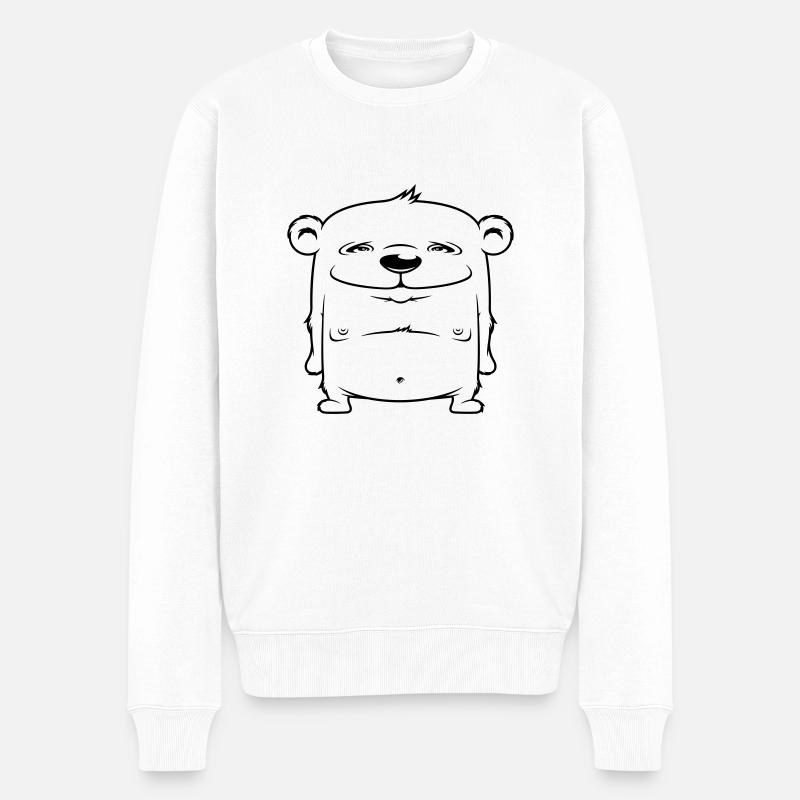 Bärchen - Pull Premium bio Homme - blanc