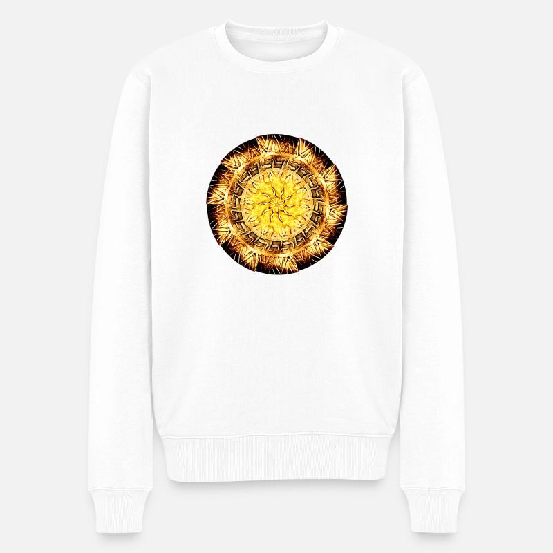 Mandala - Pull Premium bio Homme - blanc