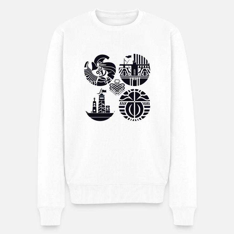 Folklore Breton - Pull Premium bio Homme - blanc