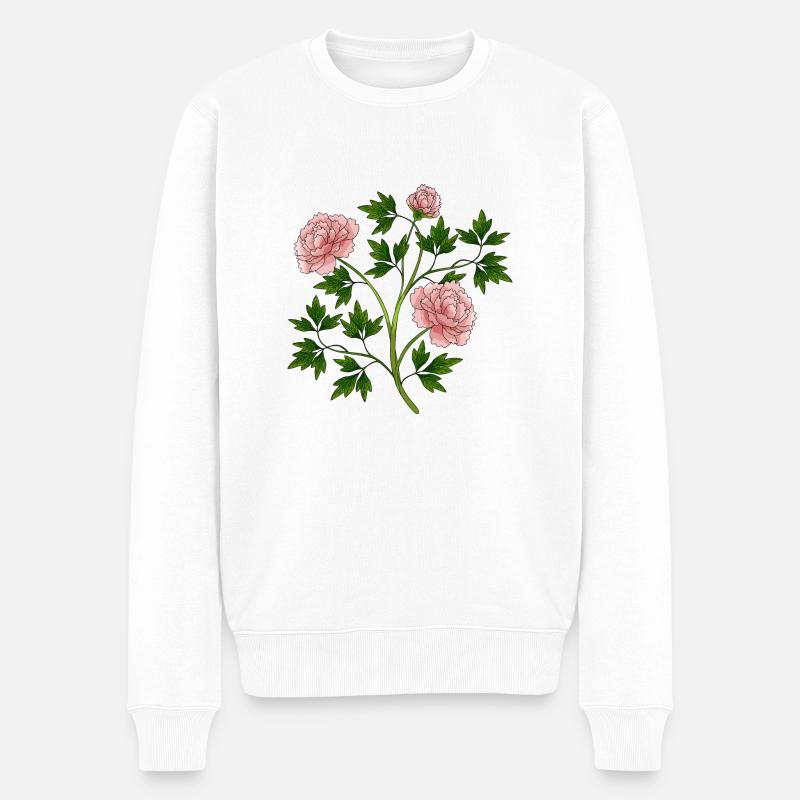 Fleur - Pull Premium bio Homme - blanc