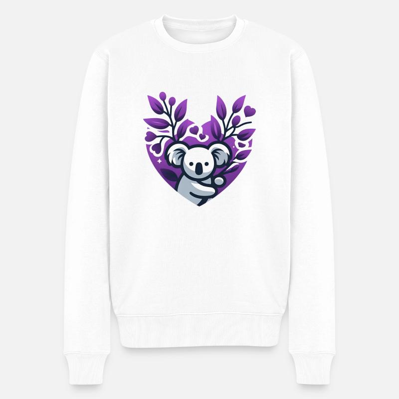 Koalavendel - Männer Premium Bio Pullover - Weiß