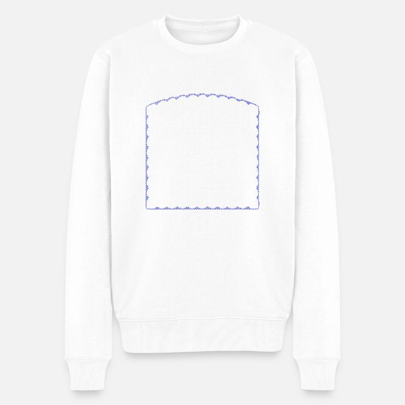 Bordure créative - Vectorale - Pull Premium bio Homme - blanc