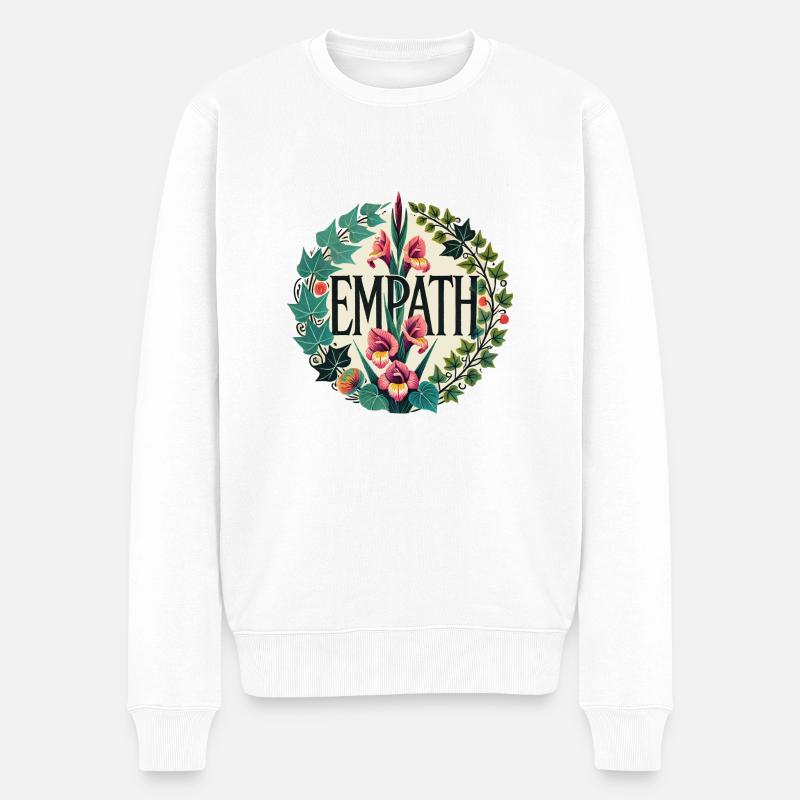 Empathe - Pull Premium bio Homme - blanc