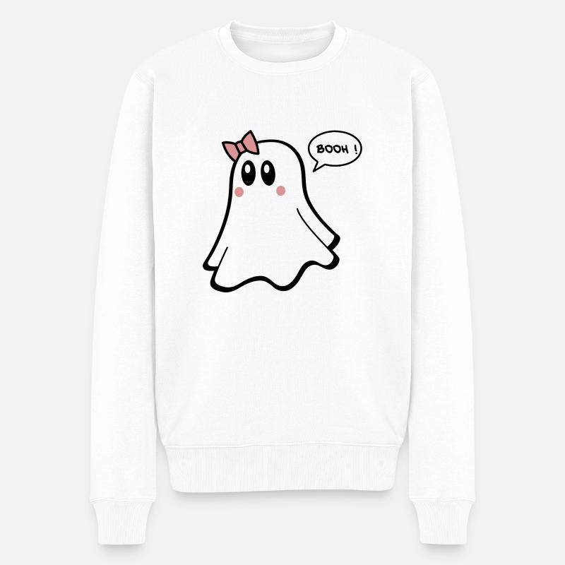 T-shirt fantôme - Couples drôles 01 - Pull Premium bio Homme - blanc
