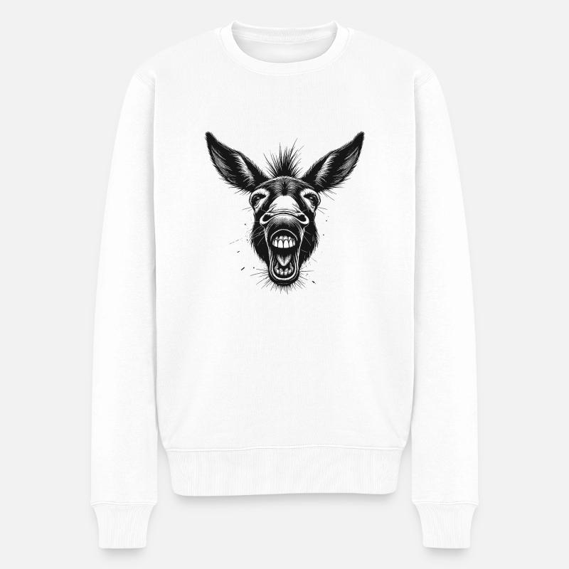 Âne - Pull Premium bio Homme - blanc