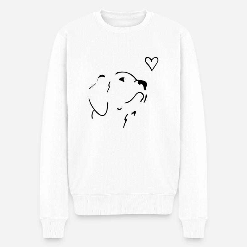 cependant - Pull Premium bio Homme - blanc