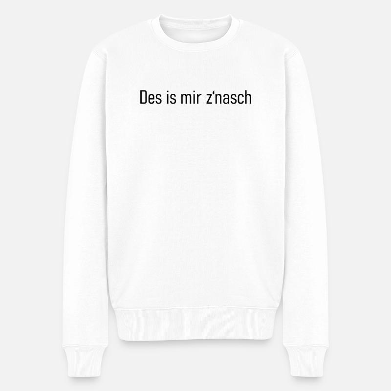Bayerischer Humor - Männer Premium Bio Pullover - Weiß
