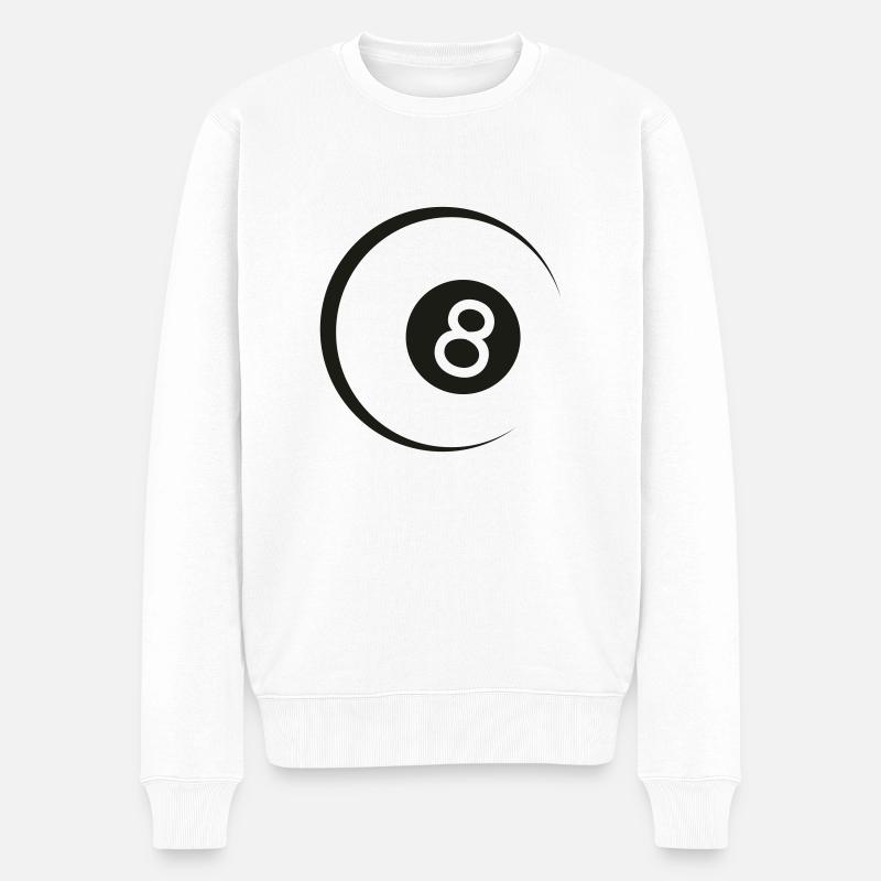 8ball - Männer Premium Bio Pullover - Weiß