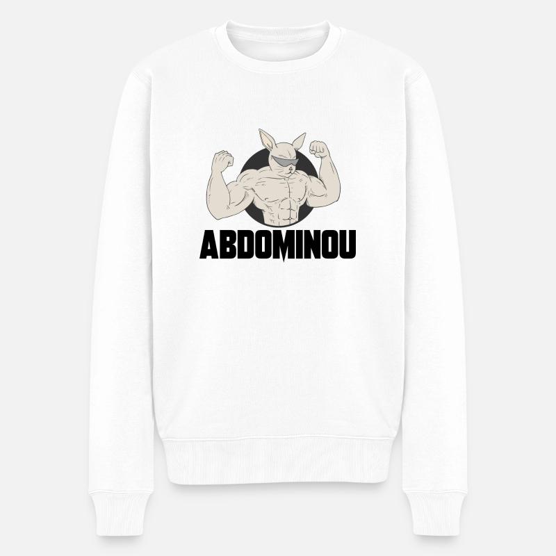 abdominou - Pull Premium bio Homme - blanc