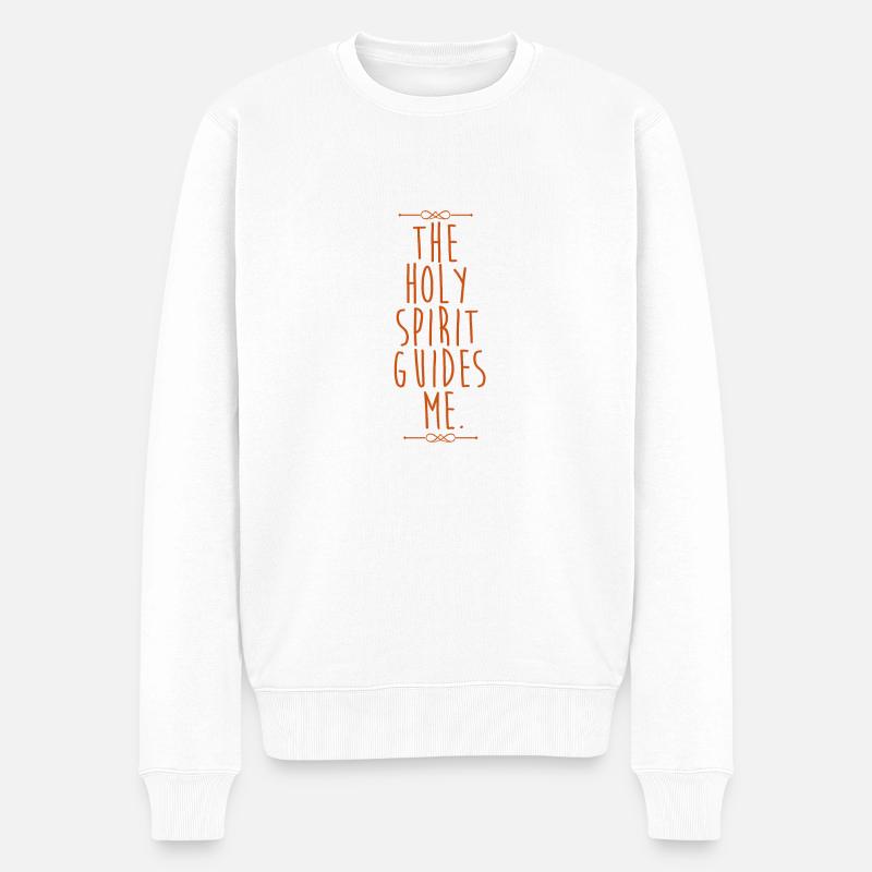 Holy Spirit - Männer Premium Bio Pullover - Weiß