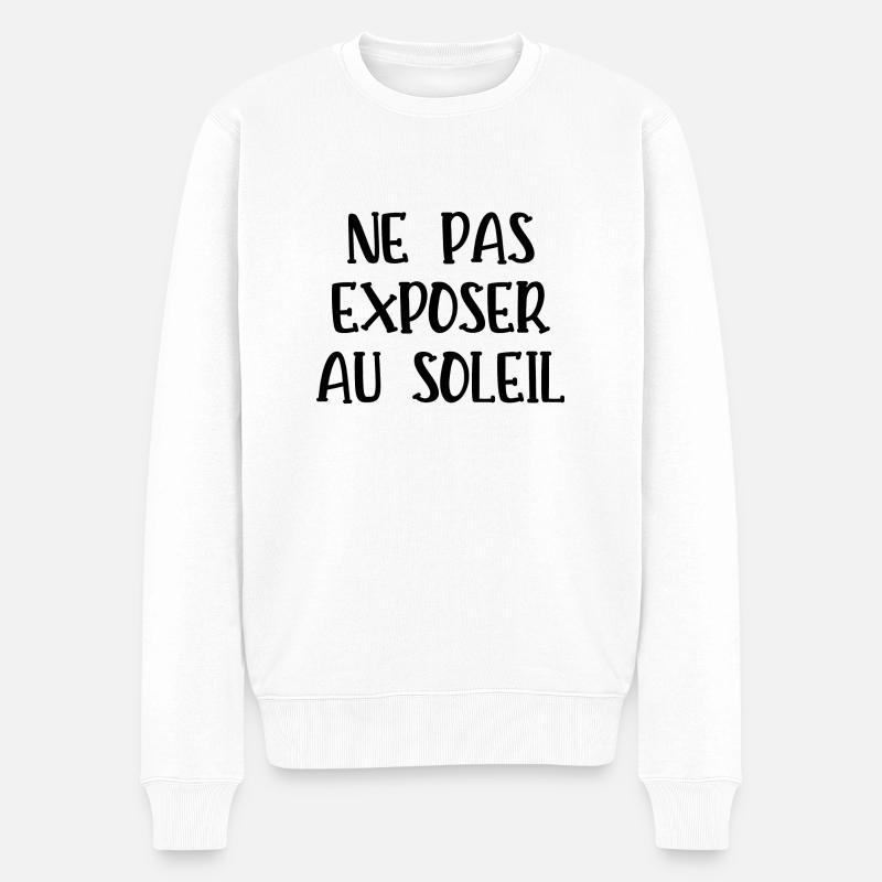 ne pas exposer au soleil - Pull Premium bio Homme - blanc
