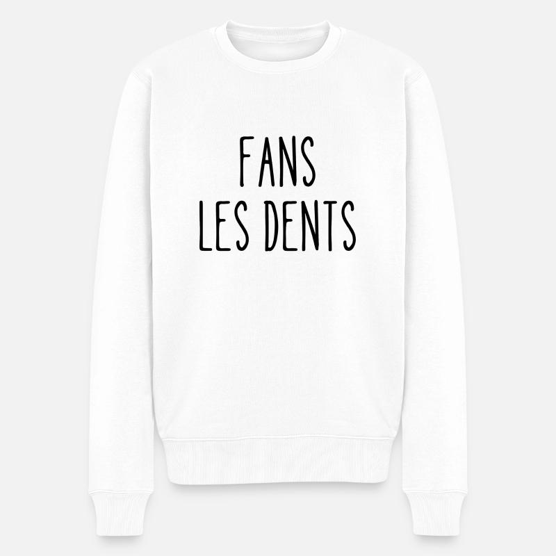 fans les mains - Pull Premium bio Homme - blanc