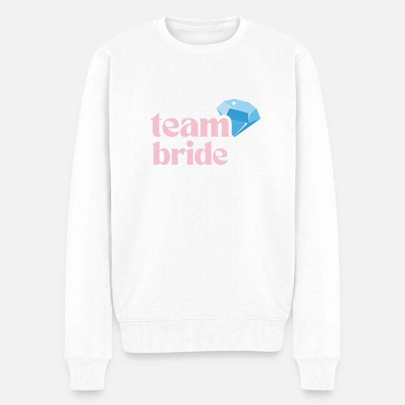 team bride - Männer Premium Bio Pullover - Weiß