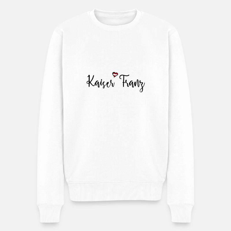Kaiser Franz Joseph - Männer Premium Bio Pullover - Weiß