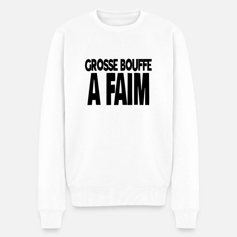 grosse bouffe a faim - Pull Premium bio Homme - blanc
