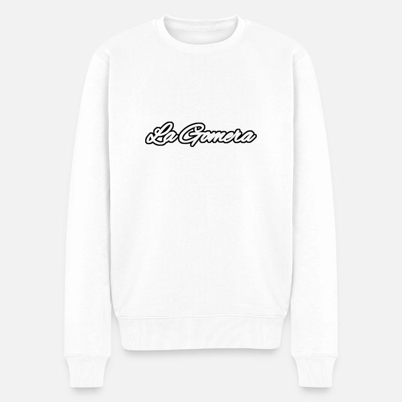 LA GOMERA - Männer Premium Bio Pullover - Weiß