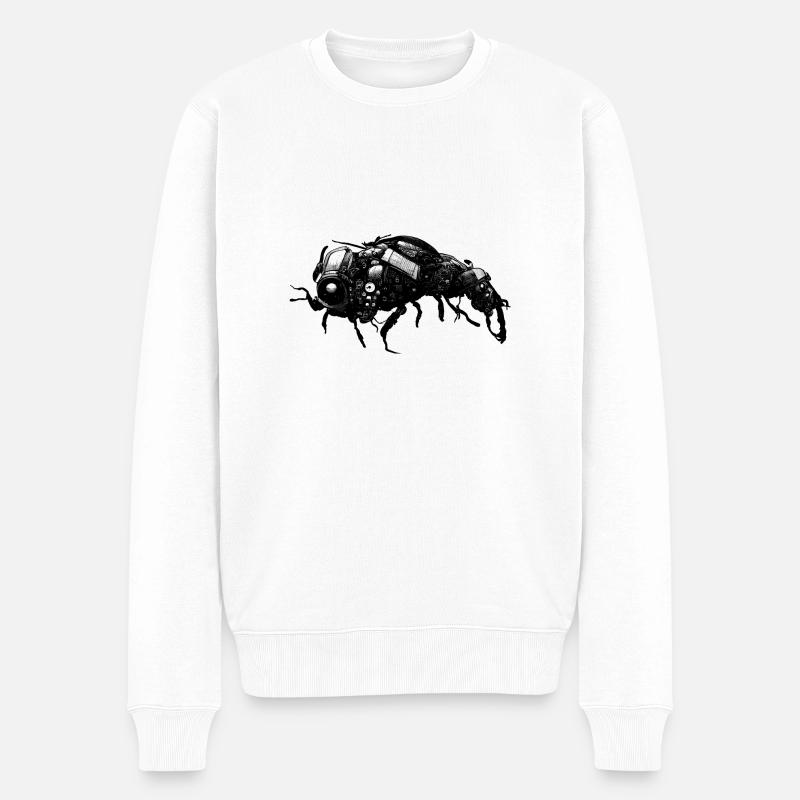 Cyber Scarabée - Pull Premium bio Homme - blanc