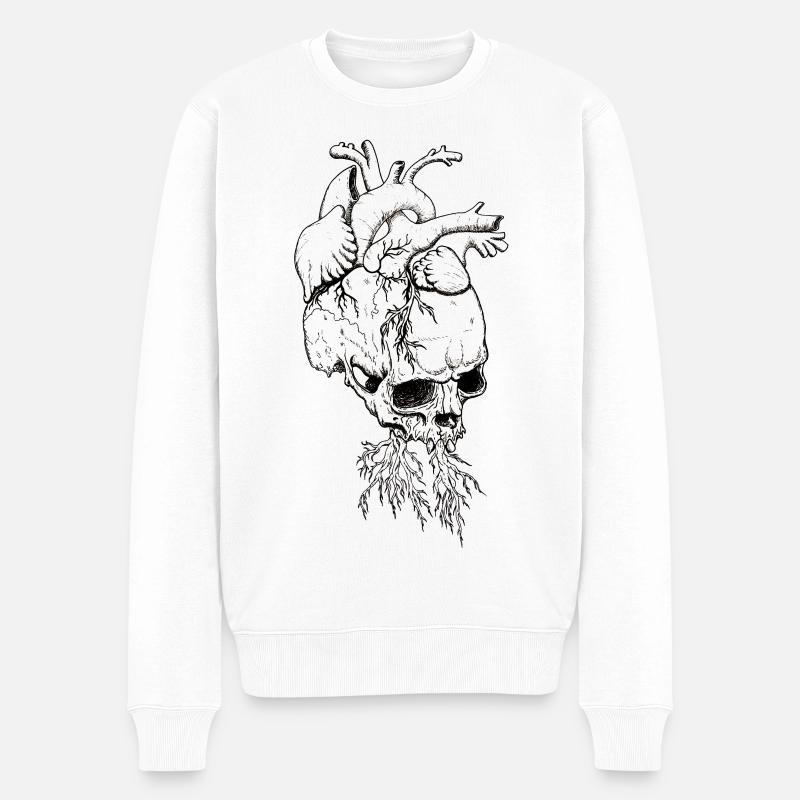 chagrin d'amour maux de tête - Pull Premium bio Homme - blanc