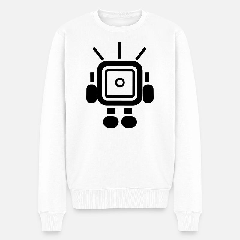 Petit robot - Pull Premium bio Homme - blanc