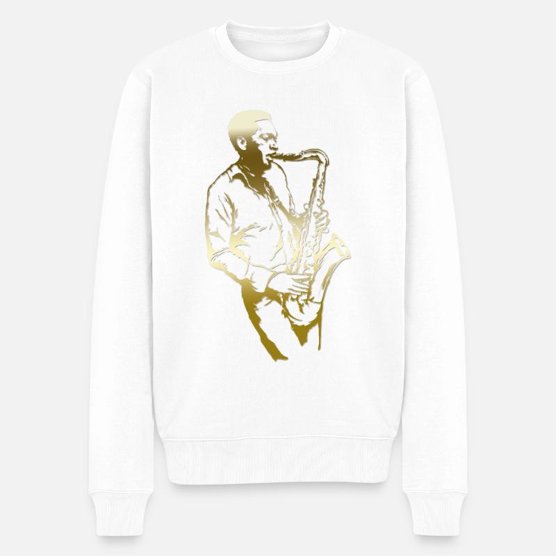 Blues - Pull Premium bio Homme - blanc
