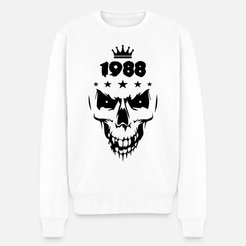Crâne (1988) - Pull Premium bio Homme - blanc
