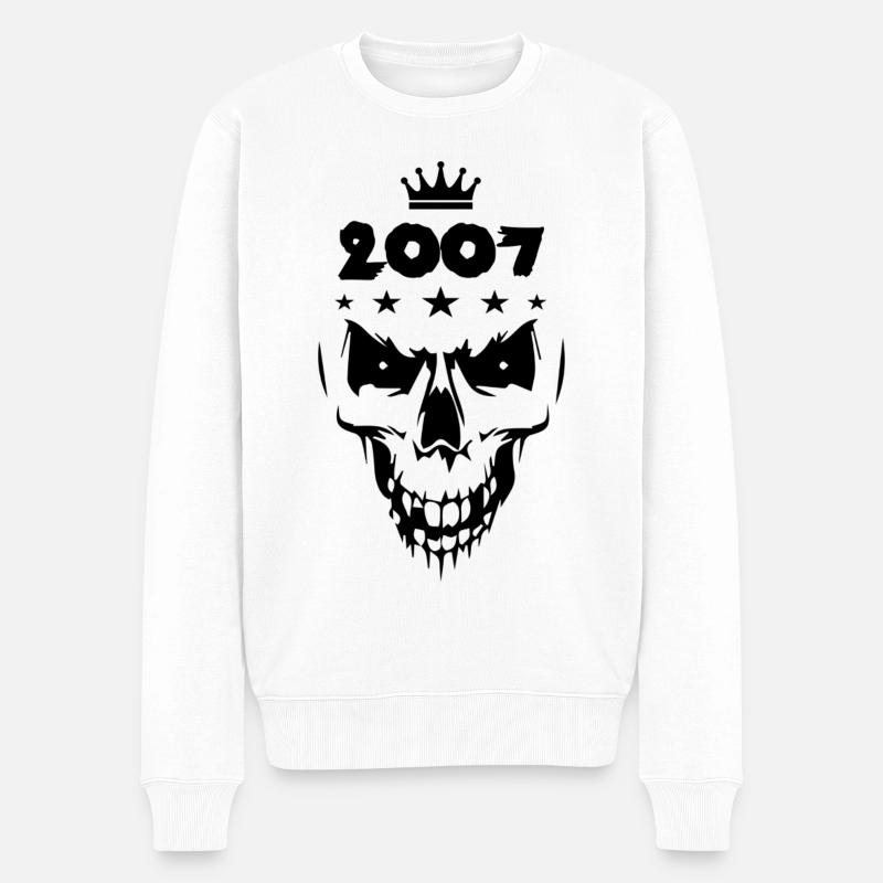 Crâne (2007) - Pull Premium bio Homme - blanc