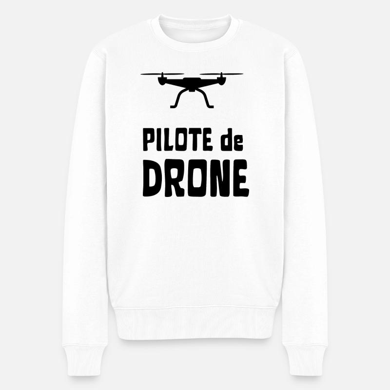 pilote de drone - Pull Premium bio Homme - blanc