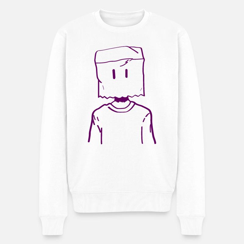 Visage de la boîte - Pull Premium bio Homme - blanc