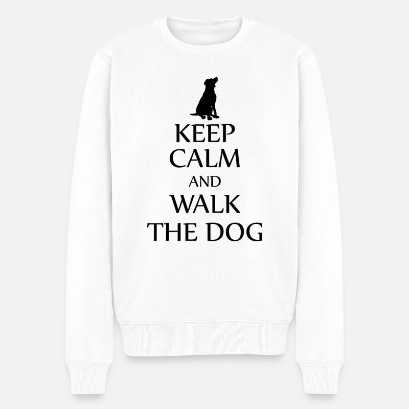 Chien Hund - Pull Premium bio Homme - blanc
