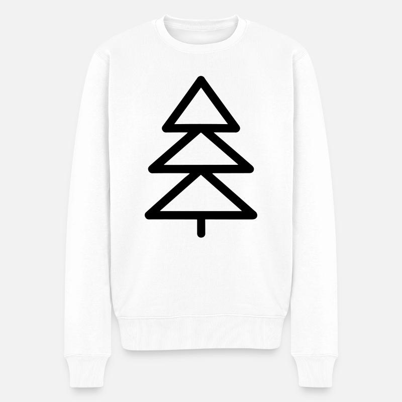 Sapin de Noël - Pull Premium bio Homme - blanc