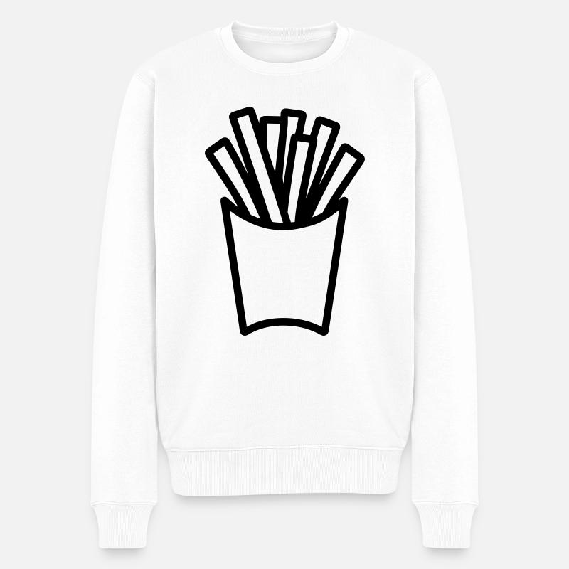 Frites - Pull Premium bio Homme - blanc