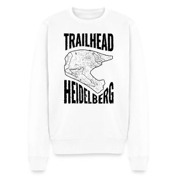 Mountain Bike T-Shirt Trailhead Heidelberg - Men's Premium Organic Jumper - white - Front - Thijin (182cm)