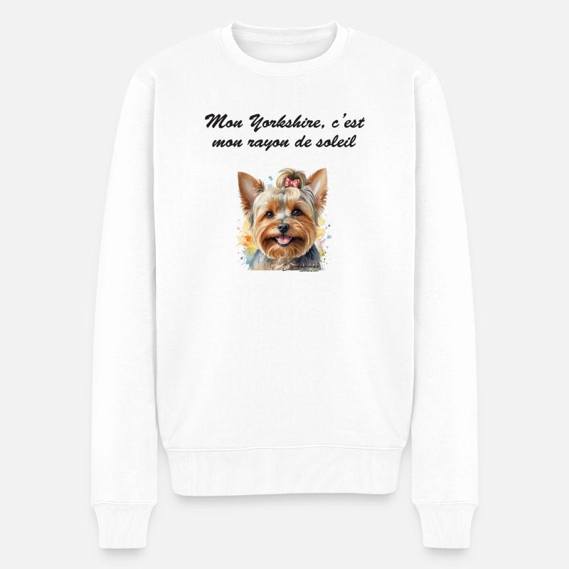 Yorkshire rayon de soleil - Pull Premium bio Homme - blanc