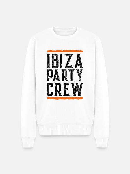 Ibiza Party Crew - Men's Premium Organic Jumper - white
