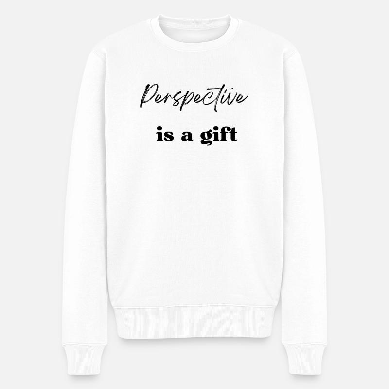 La perspective est un don - Pull Premium bio Homme - blanc