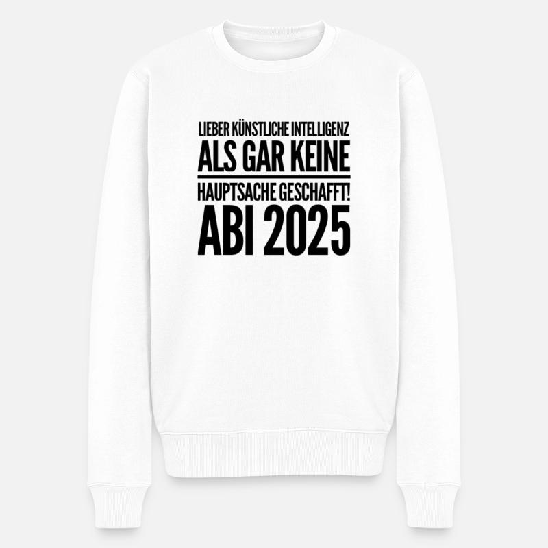ABI KI - Pull Premium bio Homme - blanc