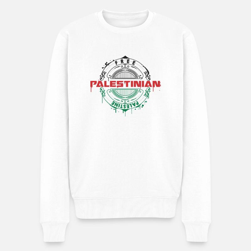 palestinien - Pull Premium bio Homme - blanc