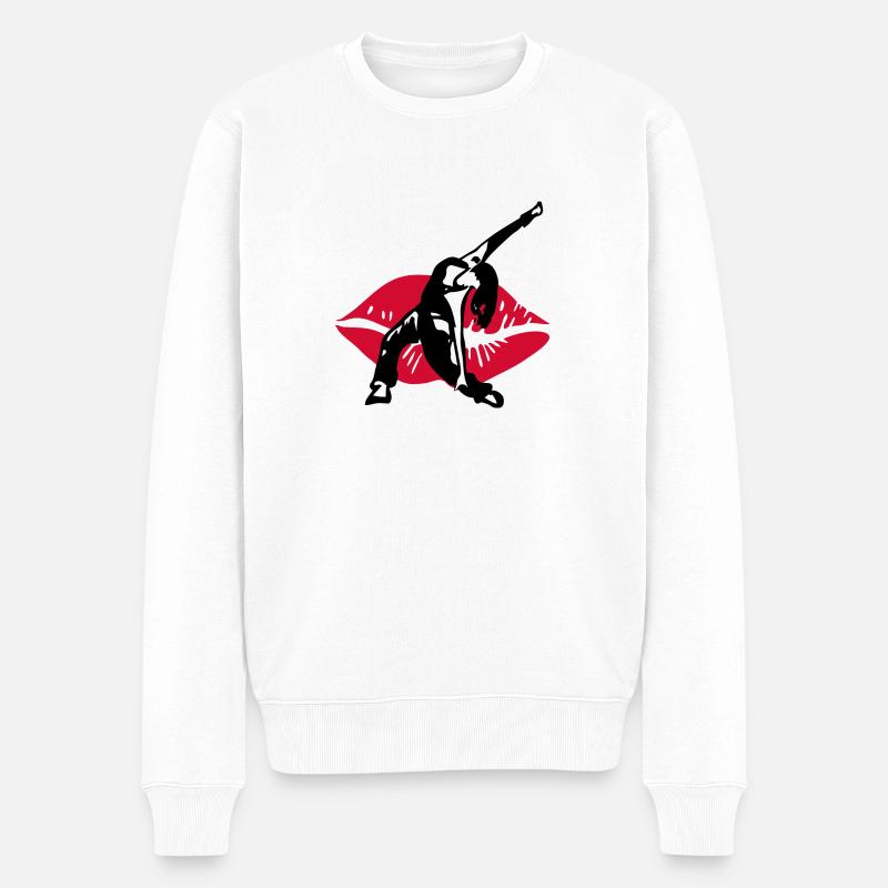 danse Lipps - Pull Premium bio Homme - blanc