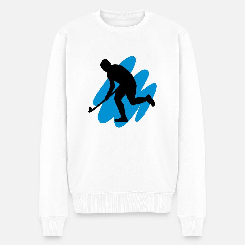 Hockey sur gazon Goes 3D - Pull Premium bio Homme - blanc
