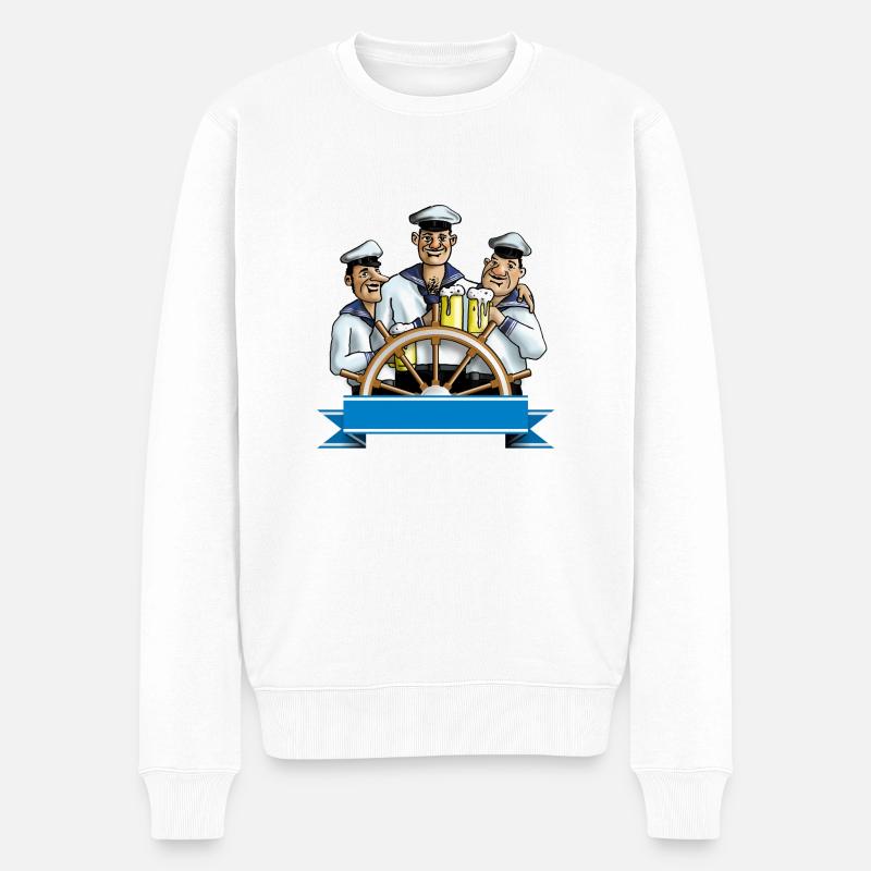 matrosen_a - Pull Premium bio Homme - blanc