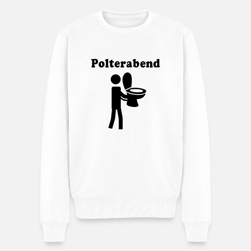 Polterabend - Männer Premium Bio Pullover - Weiß