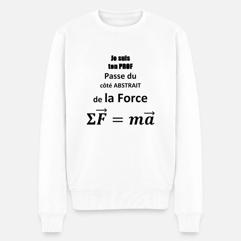 je-suis-ton-prof - Männer Premium Bio Pullover - Weiß