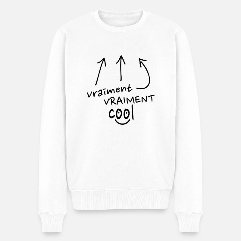 vraiment cool - Pull Premium bio Homme - blanc
