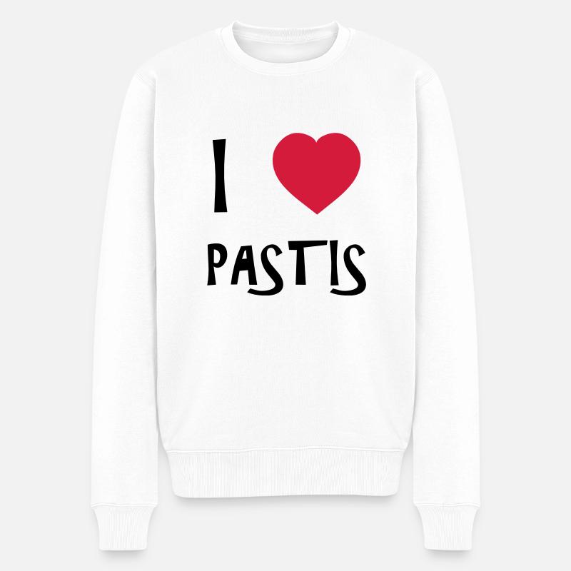 I Love Pastis - Pull Premium bio Homme - blanc